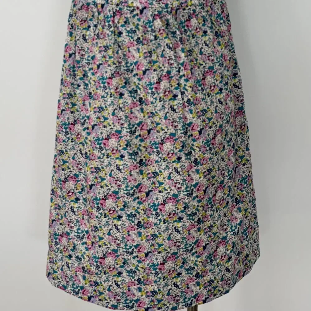 J. Crew x Liberty Fabric Cotton One-Shoulder Mini Dress Ditsy Floral Print P4